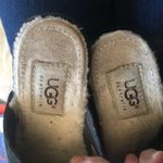 UGG Shearling Lined Black Suede Clogs Heeled Mules Photo 5