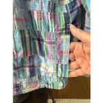 Vintage 80s David Brooks Madras Plaid Jacket Coastal Preppy Pastel 12 Pink Photo 5