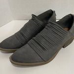 Indigo Soul  Gray Shredded Ankle Booties Size 9 Photo 0