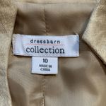 Dress Barn Vintage Champagne Wrap Blouse Black Beaded Brooch Detail 10 Evening Photo 9