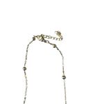 Gold Tone Bow Initial A Necklace Beaded Chain Adjustable Clasp Feminine New Photo 4