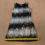 PINK COLLECTION Sequin Sparkle Mini Black Party Dress Size M Photo 4