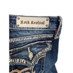 Rock Revival Elma Straight Leg Dark Wash Denim Jeans Photo 5