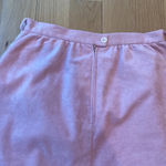 None Vtg Ultrasuede Skirt Pink Vegan Pencil Slim Small Photo 4