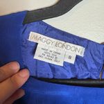 Maggy London Vintage  royal blue silk tie back dress Photo 2