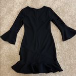 Lulu's Black Long Sleeve Ruffle Dress Photo 2