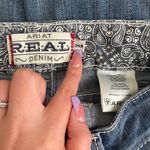 Ariat Womens R.E.A.L Faded Mid Rise Icon Stackable Straight Leg Skinny Jeans Photo 10