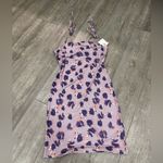Open Edit Chic Lavender Floral Mini Dress Photo 1