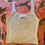 Nike  true vintage y2k white check logo square neck camisole tank top Photo 6