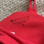 Athleta NEW South Swell Bikini Top Size Small Padded Sporty Strappy Red A/C NWT Photo 8