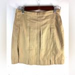 Lands End 3 Pleated Khaki Mini Skirt Tan Size undefined Photo 1