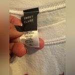 Sweet Claire  White Sweatshirt with Pink Print Photo 2