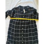 Madewell  Collarless Shirtdress in Windowpane Photo 4