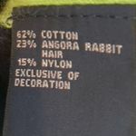 Vintage H Hilfiger Angora Navy and Lime Short Sleeve Sweater Blue Size L Photo 3