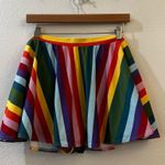 Collectif Rainbow Stripes Skirted Bikini Brief Size 16 Red Photo 4