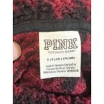 Victoria's Secret PINK Sherpa Funnel Neck Pullover Hoodie Red Plaid Size S Photo 6