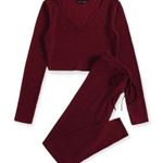 SheIn SZ S ribbed crop top and leggings set Photo 0