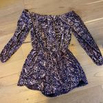 Urban Outfitters Off The Shoulder Velvet Romper Photo 1
