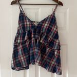 One Teaspoon  Multicolor Plaid Top Size Medium EUC Photo 2