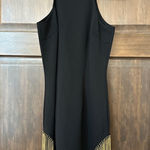 In The Style  Black Mini Dress Gold Strings Size 10 NWT Photo 0