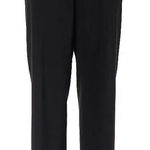 Yumi Mazao Womens Mid Rise Pleated Flared Trouser Pants Black Size 42 NWT Photo 0