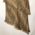 Chetta B Vintage Leopard Print Layered Silk Dress L Photo 8