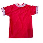 Vintage 80s I Love You Heart Tee Lace Puffy Paint Size XL Photo 1