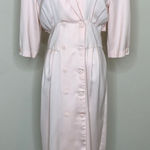 Vintage Pale Pink Double Breasted Coat Dress Sz Medium Photo 0