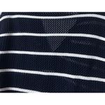 Old Navy L Striped Knit Sweater Polo Shirt Navy White Nautical Coastal Cruise Photo 8