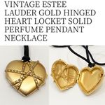 Estée Lauder Vintage Heart Locket Necklace Photo 14