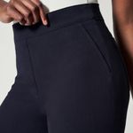 Spanx  Polished Kick Flare Pants Small Tall Navy Blue Ankle Minimal Chic Business Photo 2