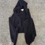 Michael Kors  Knit Sweater Womens S Black Sleeveless Open Front Drape Cardigan Photo 0