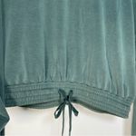 Sweaty Betty NWT  Green Sand Wash Cloud Weight Cropped Hoodie Oversized Size M Photo 3