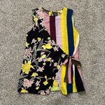 Diane Von Furstenberg  multicolor striped silk wrap sleeveless top size M Photo 4