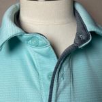 Under Armour  HeatGear Polo Shirt Women Small Mint Blue Loose Fit Photo 8