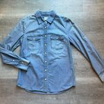 J.Crew Factory Denim Cotton Shirt Size XS Classic Roll Up Sleeves Photo 0