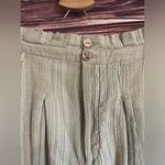 Free People  Green Semi Sweet Striped Pants. Size Small. Photo 1