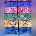 Vintage KPC peace sign tie dye zip hoodie, size large Purple Photo 1