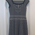 Nanette Lepore  Knit Sweater Dress Black Ivory Photo 0