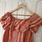 Marc New York ‎ Orange And White Stripe Top Large Photo 2