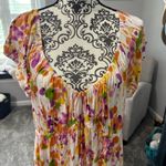 Daisy Fuentes  size XL short sleeve floral dress Photo 1