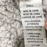 Thread and Supply Grey Sherpa Fuzzy Vest Women’s Small Gray Photo 3