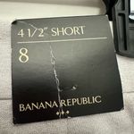 Banana Republic Linen Blend 4.5 Inch Shorts Grey Metallic Sparkle NWT Photo 2