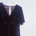 Baltic Born  Vivian Velvet Maxi Dress Short Sleeve New Without TagsV-Neckline Photo 4