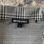 Wearever  Open Jacket Size Small‎ Houndstooth Black White Career Photo 2