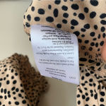 BEACHGOLD Chelsea Animal Print Romper in Brown Motif Size Medium Tan Photo 8