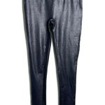Serra Faux Leather Leggings Elastic Waist Stretch Black Size Small Photo 2