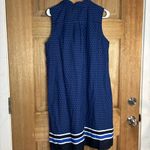 Tommy Hilfiger Tommy Hilfiger Blue and Black Geometric Sleeveless Drees size L Photo 4