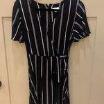 Xhilaration Black and White Wrap Dress Photo 0