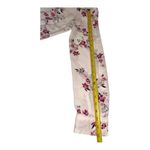 Candie's  Long Sleeve Pink, Purple, Green Burgundy Floral Size M Button-Up Blouse Photo 8